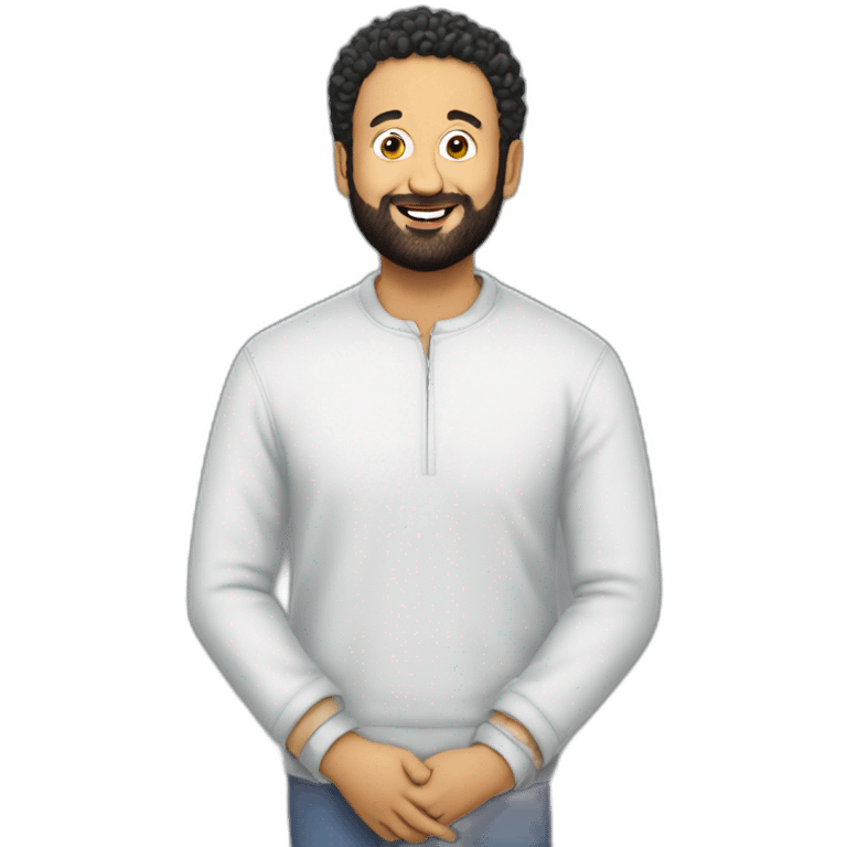 Cyril hanouna sur un caillou emoji