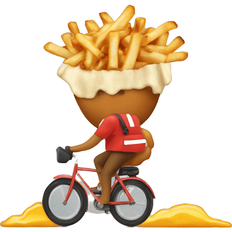 Poutine en velo emoji