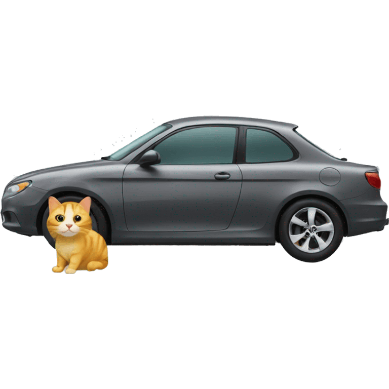 car and cat emoji