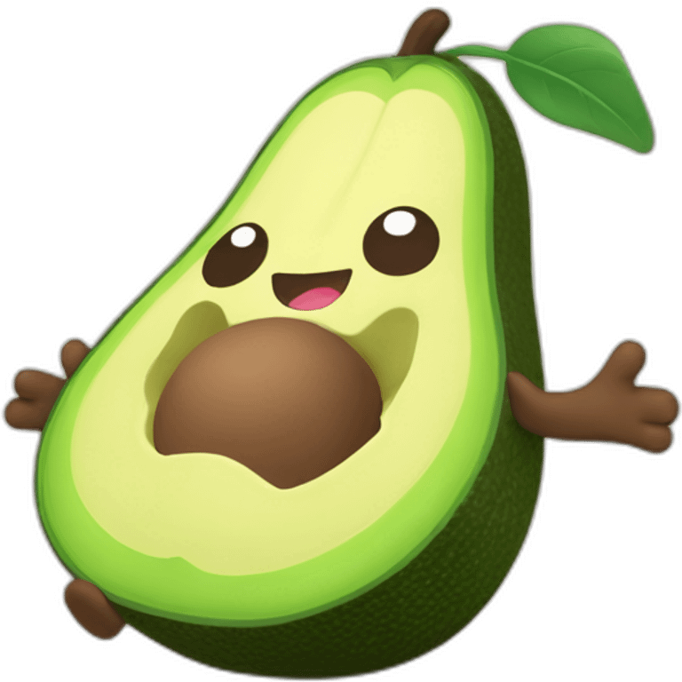 avocado jellycat with arms emoji