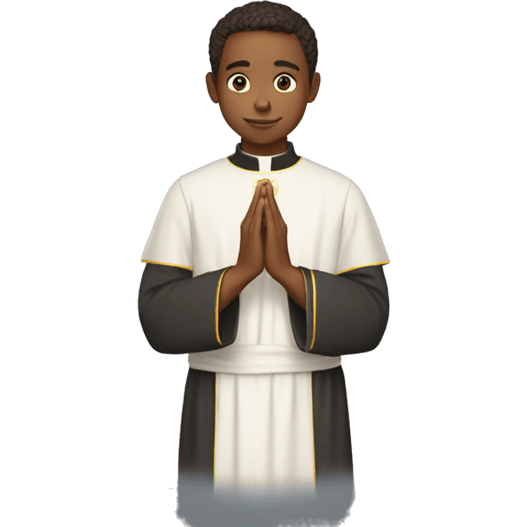 The Young europa Priest in prayer emoji