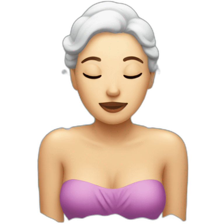 Woman bathing emoji