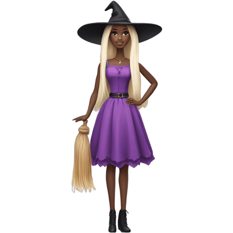 Barbie witch full body pale emoji