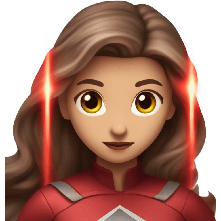 wanda maximoff flying with red glow in her hand emoji