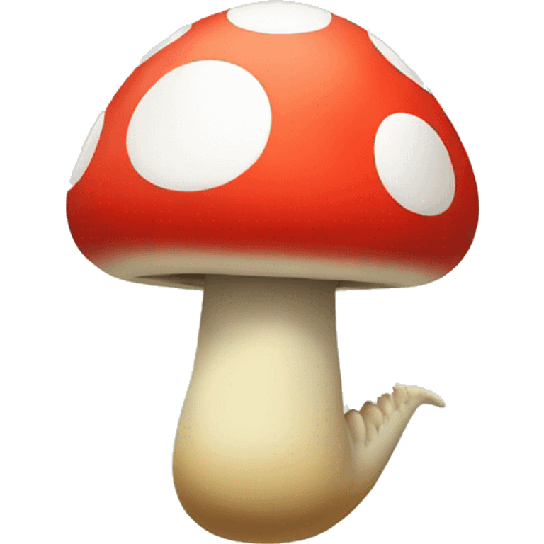 Mario-style Mushroom Dinosaur emoji