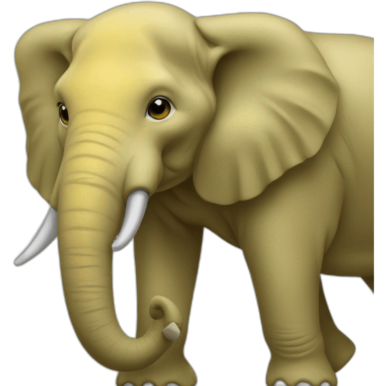 An yellow el phant emoji