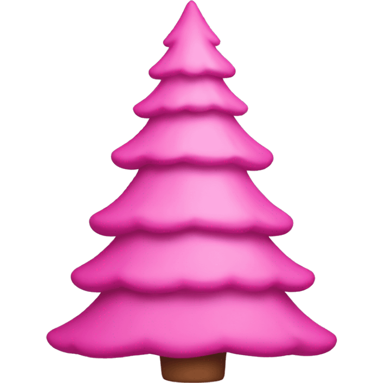 pink Christmas tree emoji