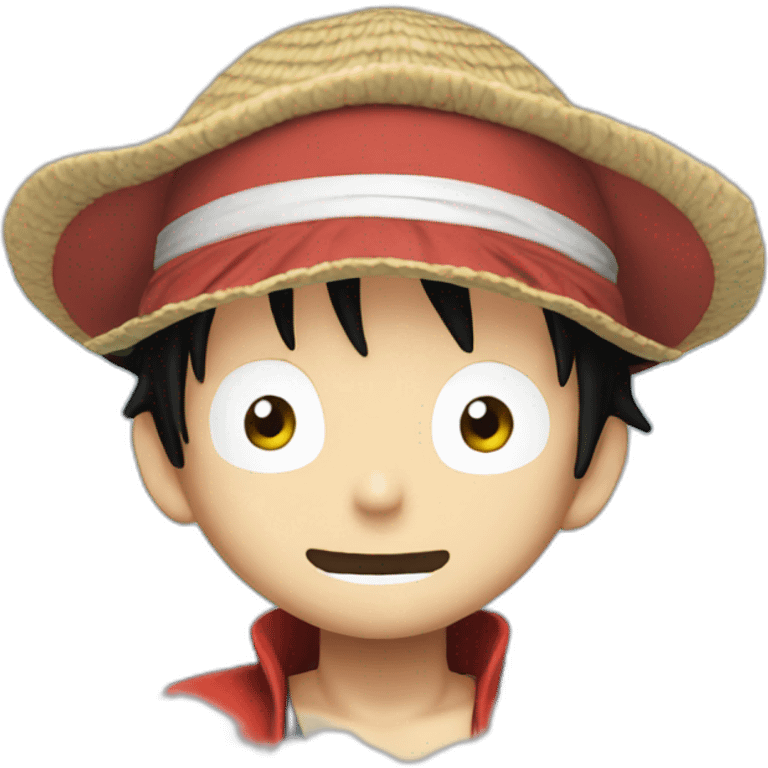 Luffy in a cloud emoji