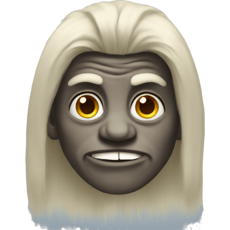 Troll with long hair emoji