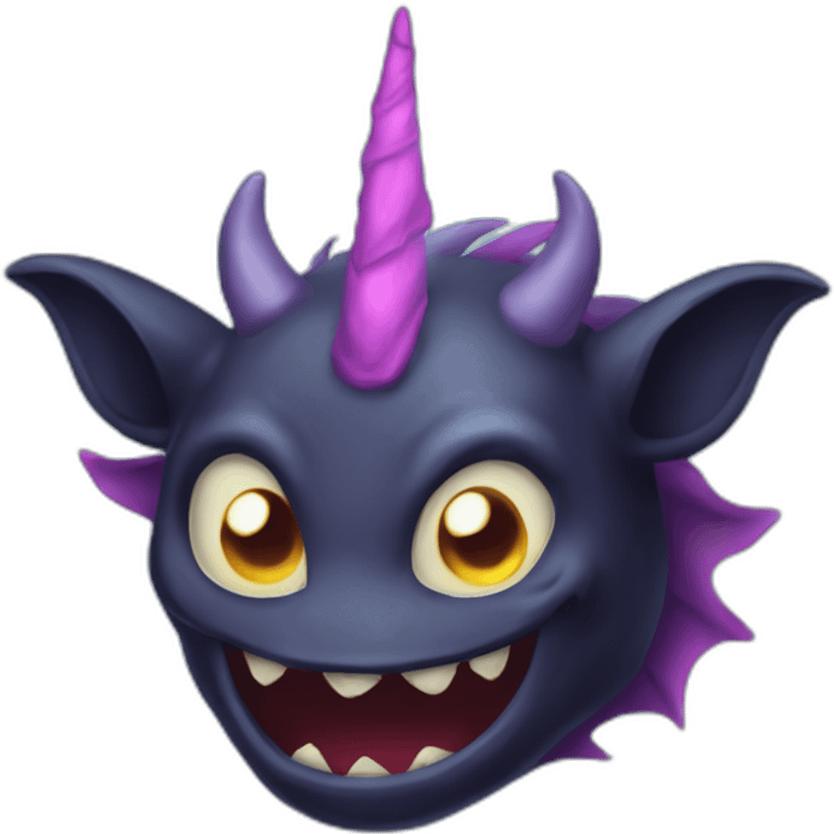 licorne dark démon emoji