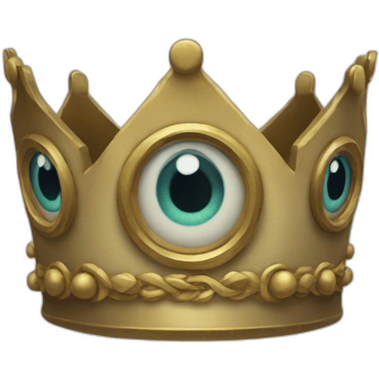 Eyed crown emoji