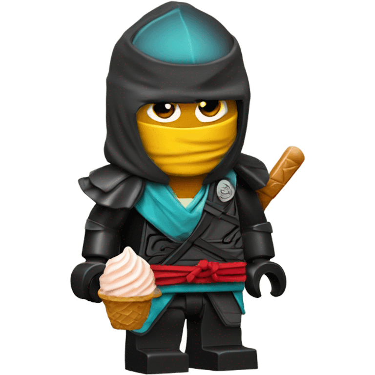 ninjago kai with ice cream  emoji