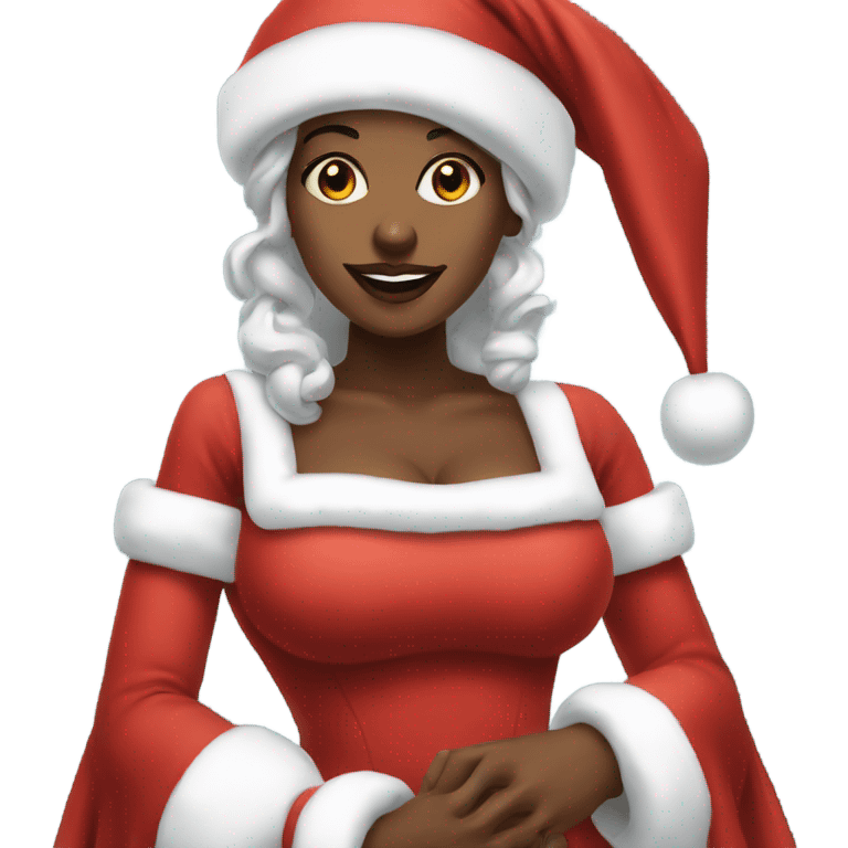 Black ms clause beautiful  emoji