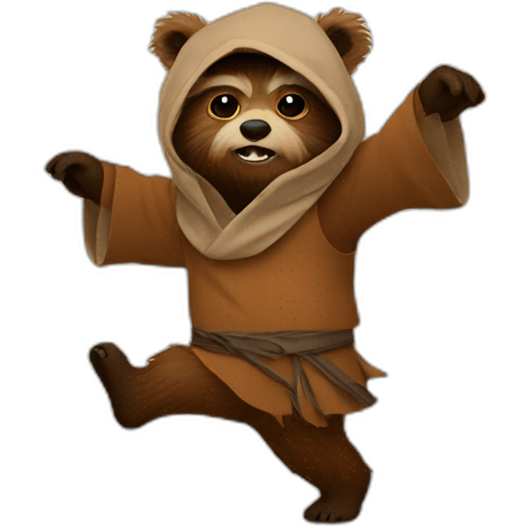 Ewok dancing emoji