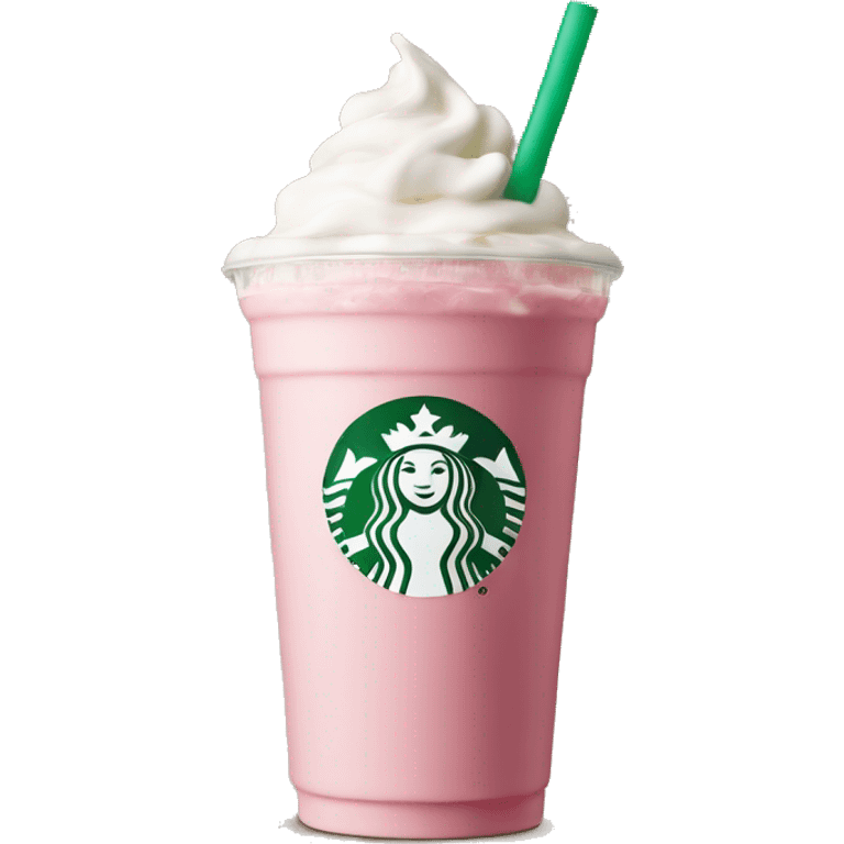 Strawbery milkshake Starbucks emoji