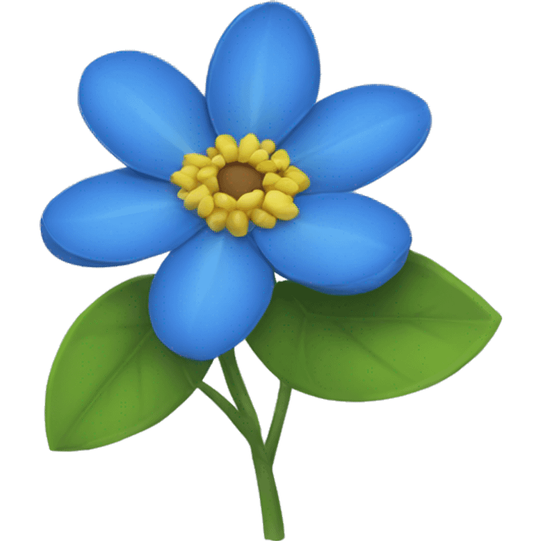 Flor azul emoji