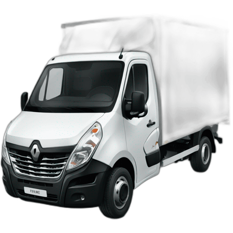 Men in Renault master truck  emoji