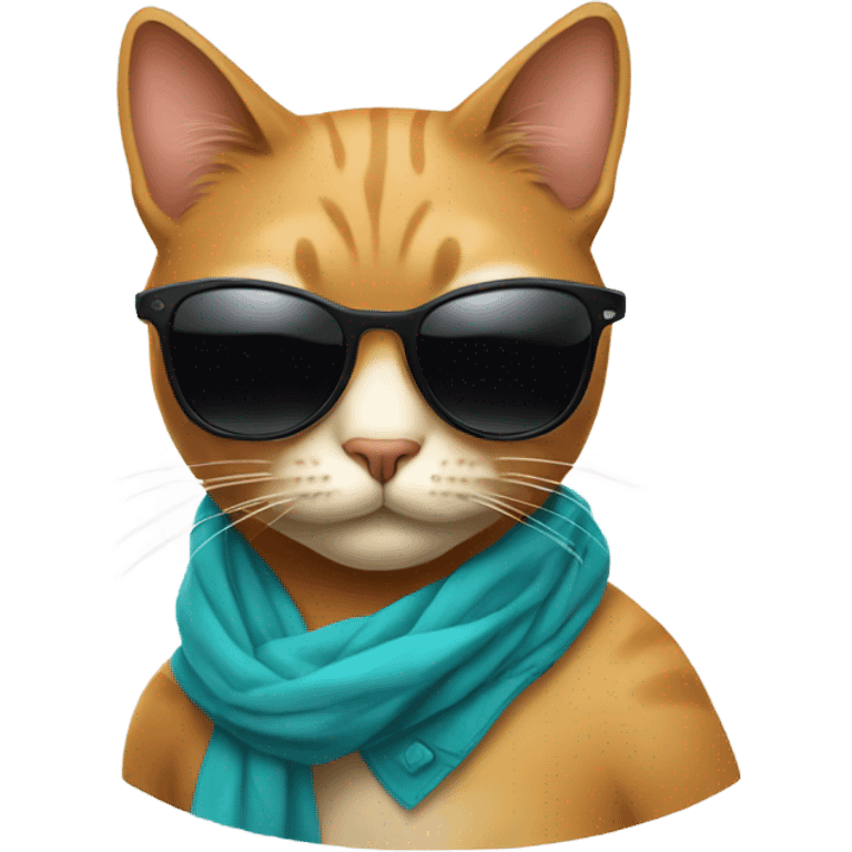 Cat with sunglasses emoji