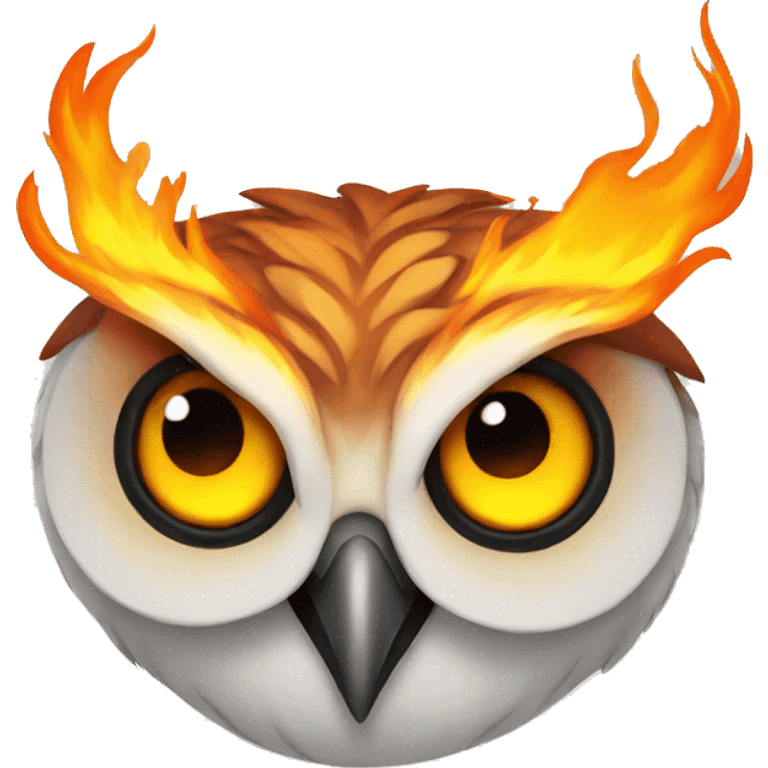 flaming owl emoji