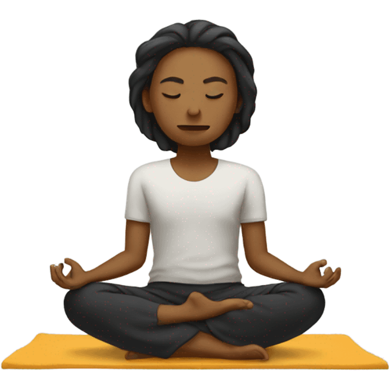 Meditating  emoji