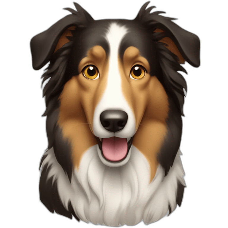 Collie dog emoji