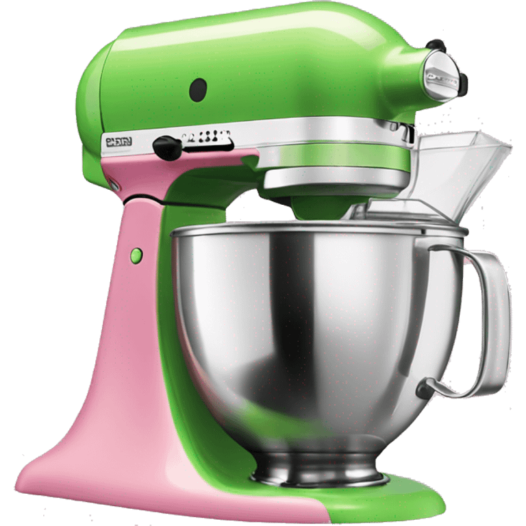 Pink green kitchen aid  emoji