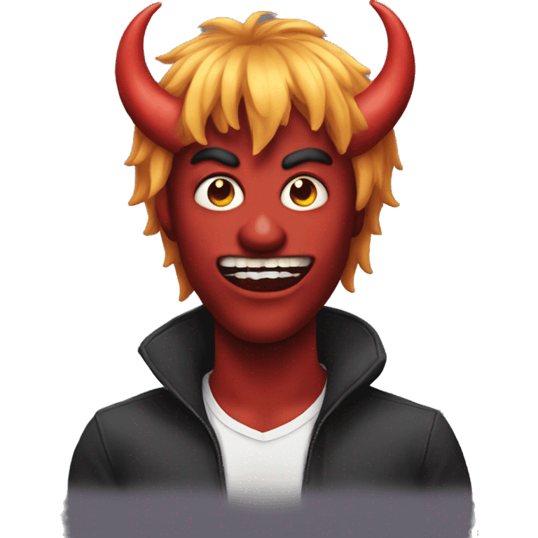 Demon with a wig  emoji