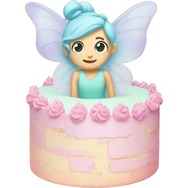 Fairy pastel cake emoji