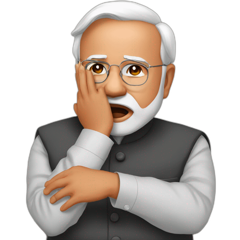 Crying modi emoji