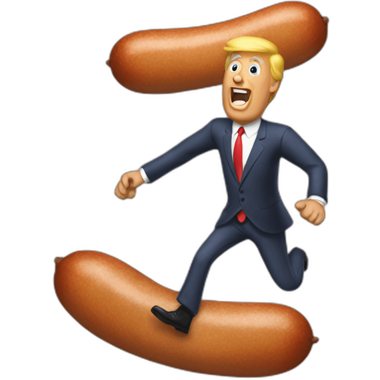 trump-riding-sausage emoji