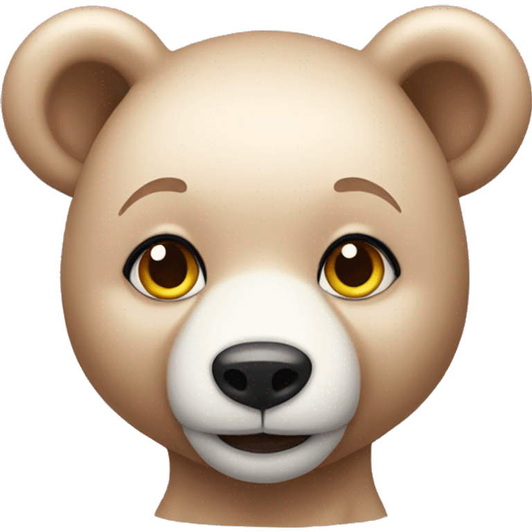 Coquette bear emoji