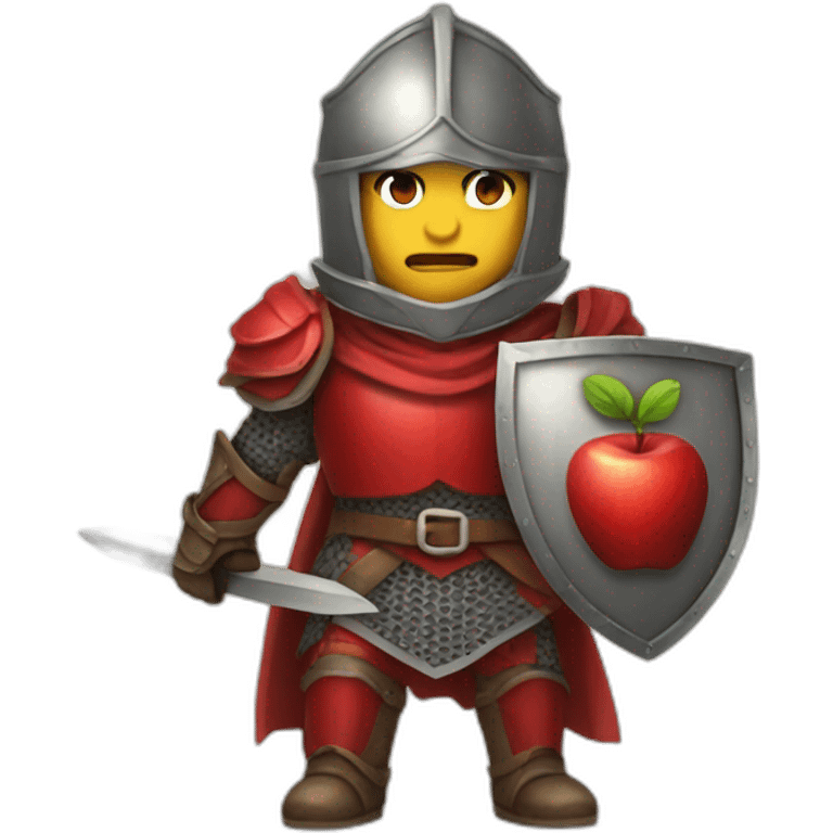 red apple knight emoji