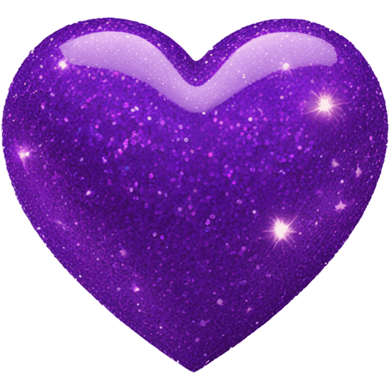 Purple glitter heart emoji  emoji