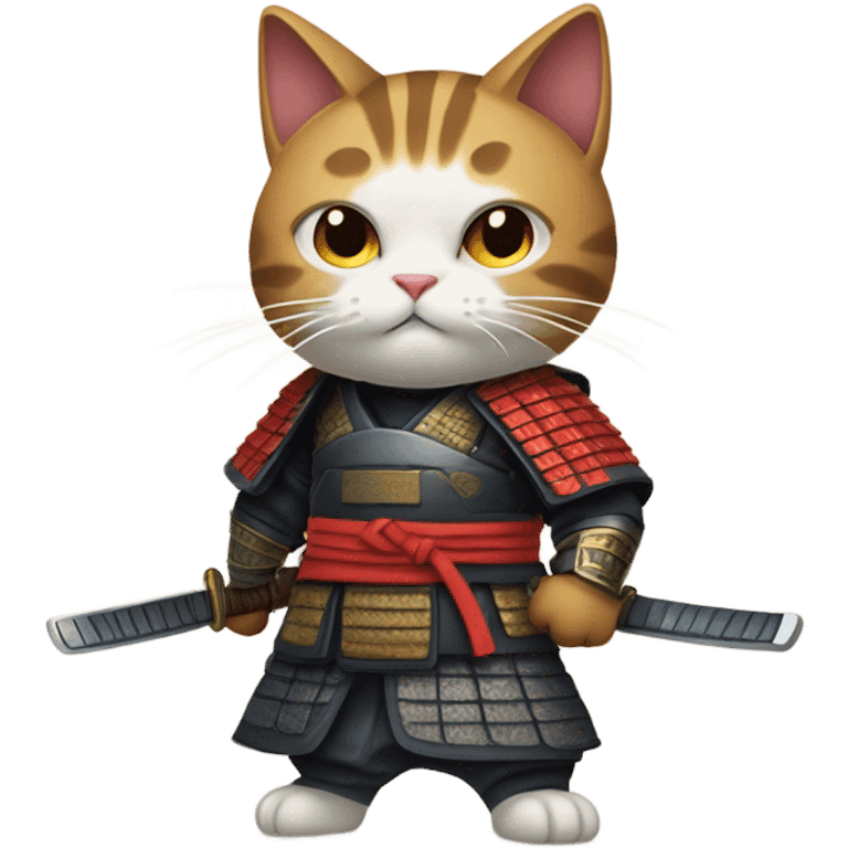 A samurai cat emoji