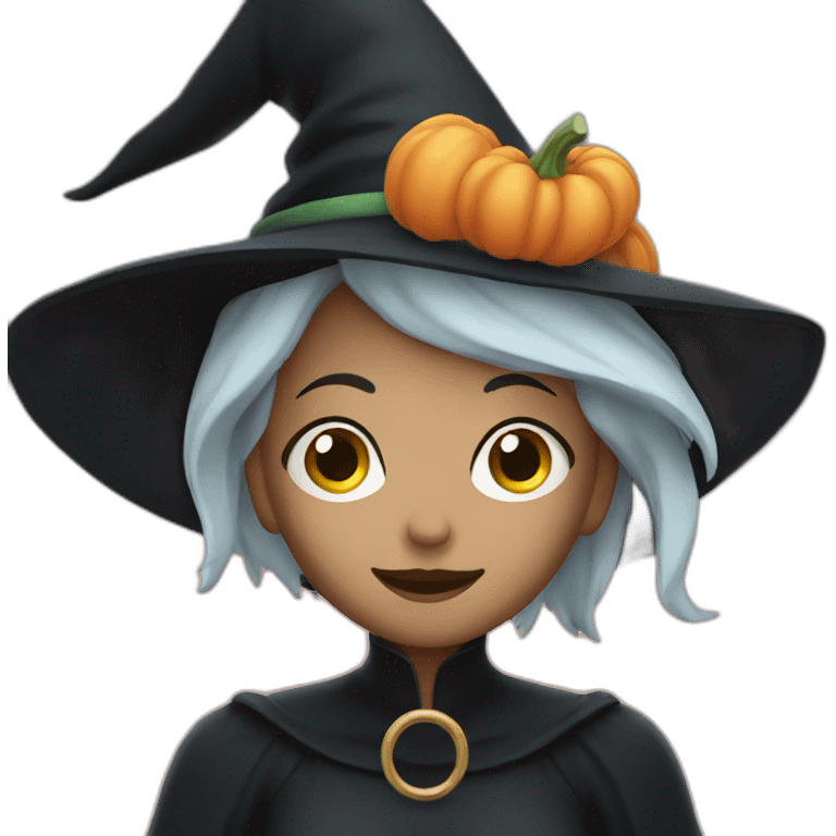 witch on sky emoji