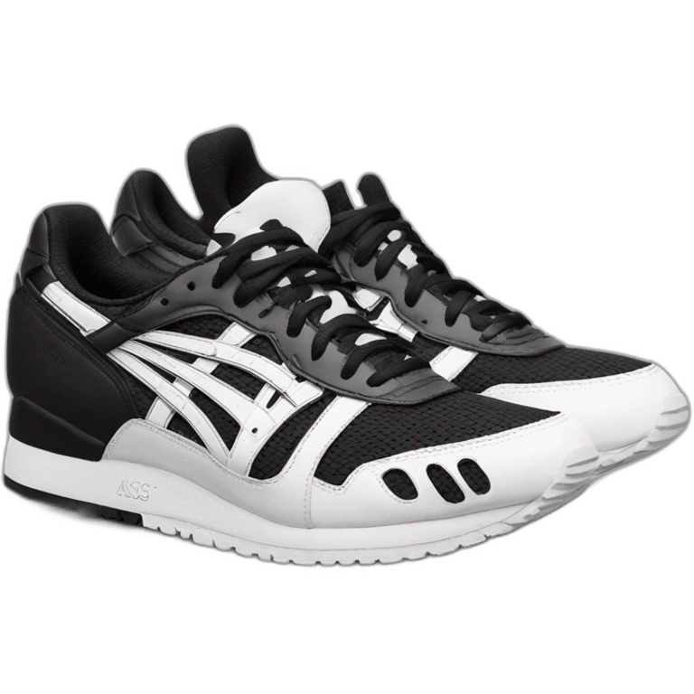 Asics noir et blanc emoji