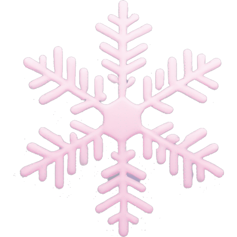 pastel pink snowflake  emoji