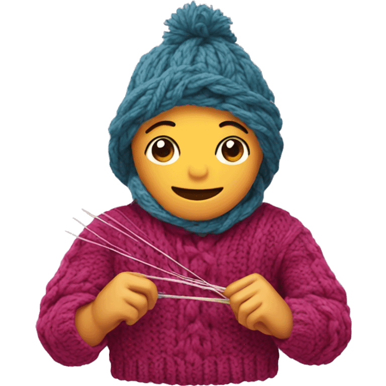 Knitting  emoji