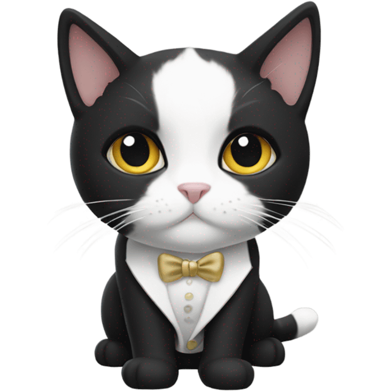 Tuxedo cat  emoji