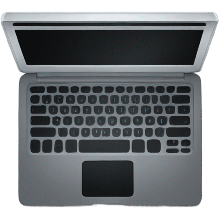 open laptop with screen off emoji