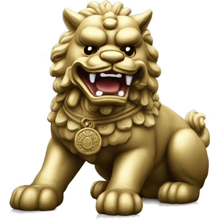 foo dog statue emoji