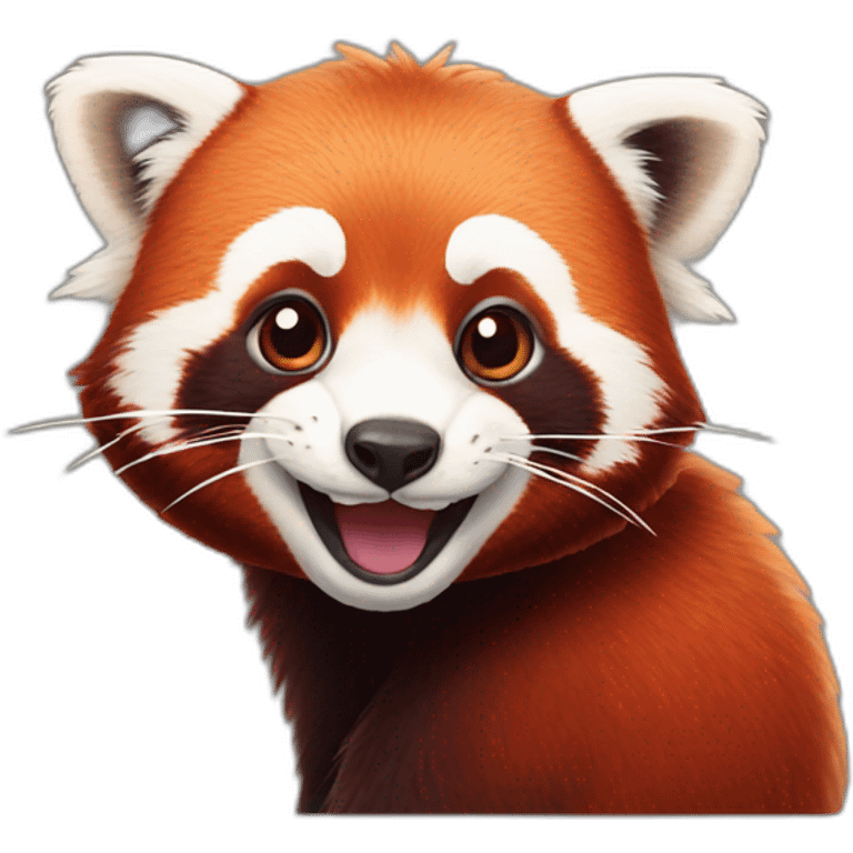 Red Panda happy emoji