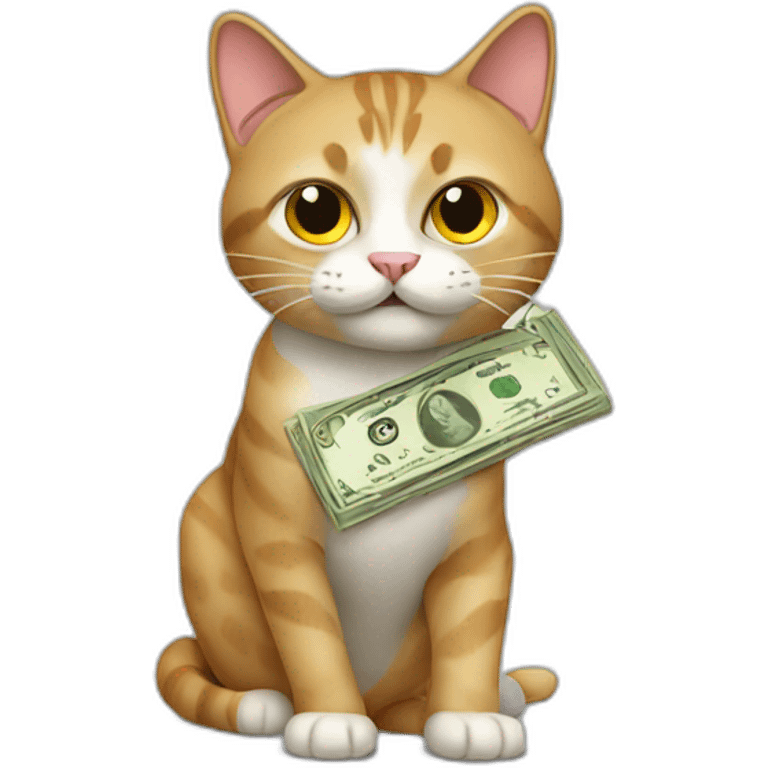 Cat making money  emoji