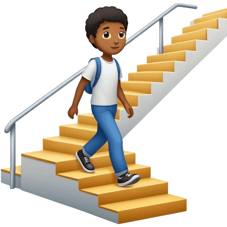 a person walking up the stairs emoji