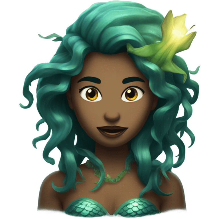 Scary mermaid  emoji