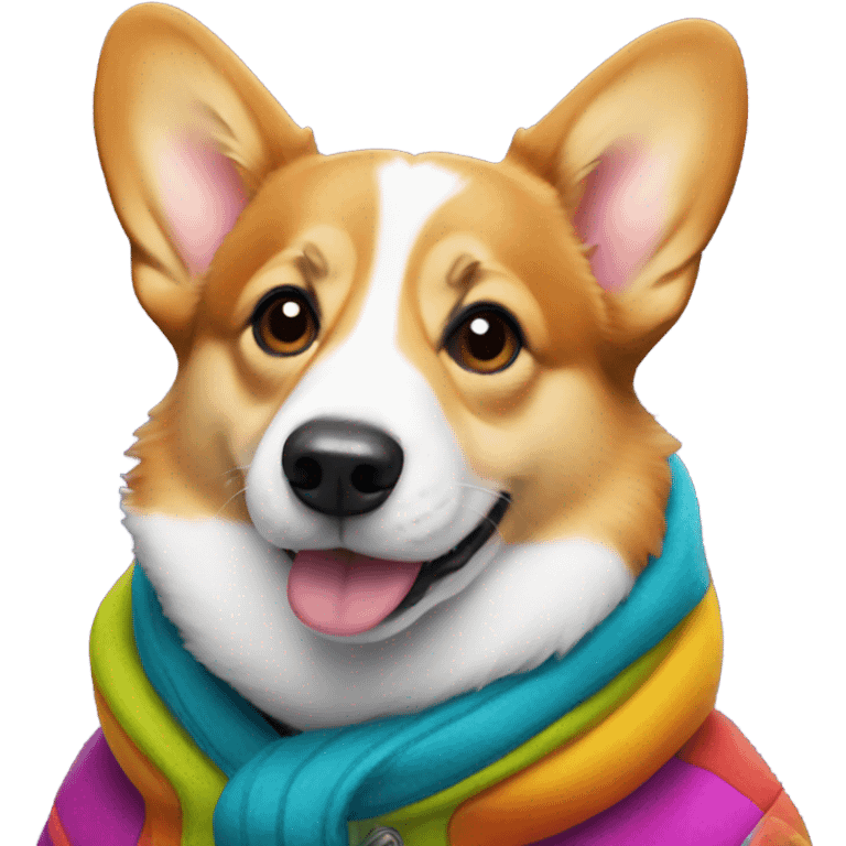 Corgis wearing coats emoji