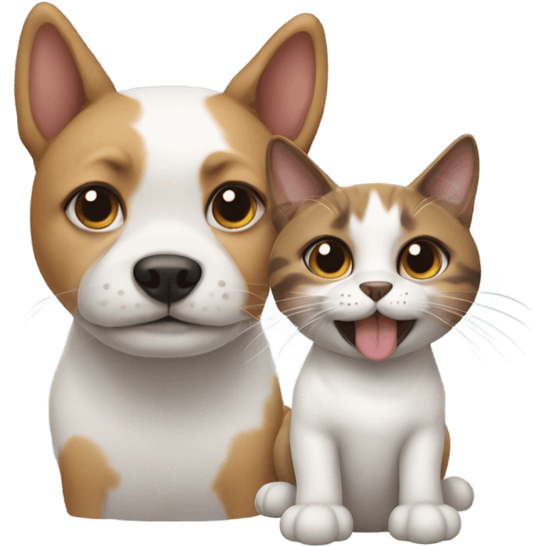 dog and cat hybrid emoji