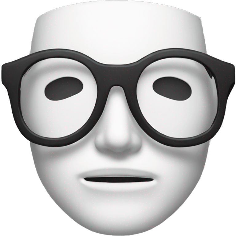 vendetta mask with black glasses emoji