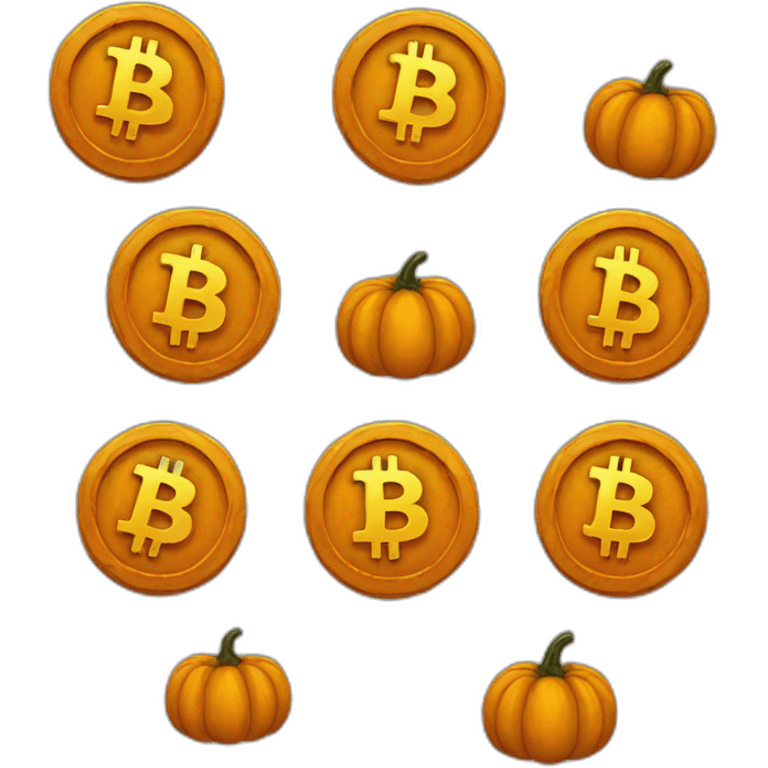 Bitcoin Halloween emoji