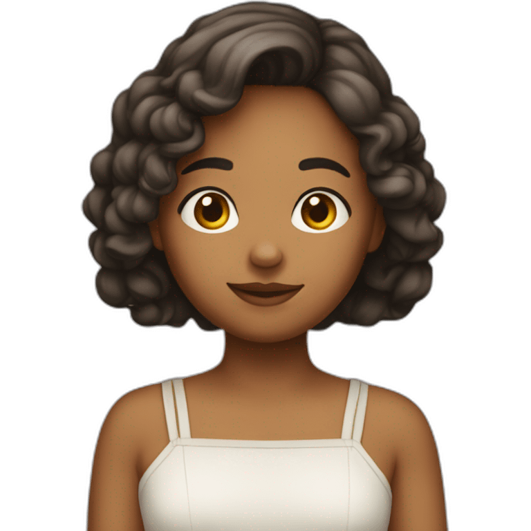 Une fille de dos emoji